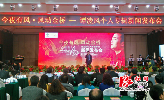 武冈籍歌手谭凌风新专辑《今夜有风》长沙首发