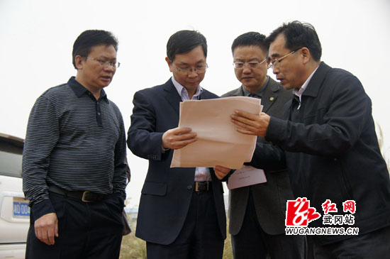 陈恢清吴劲松视察武冈重点建设项目