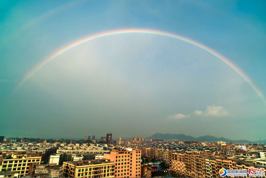 武冈再现美丽彩虹