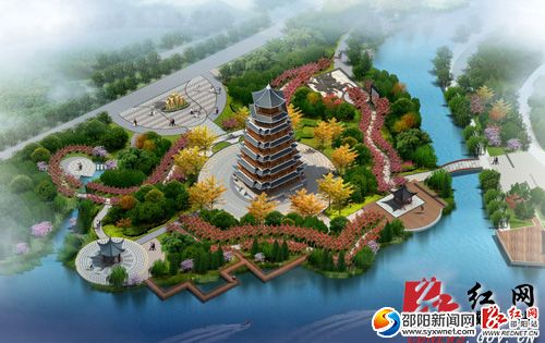 城步開發(fā)城南防洪工程打造巫水河風景線