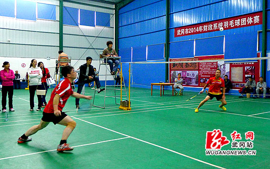 武冈财政系统职工羽毛球团体赛开幕