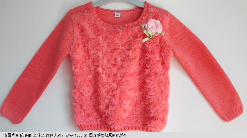 一百年服饰2014新加厚女童毛衣秋冬套头羊绒儿童毛衫