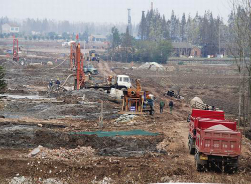 武冈大干农田水利基本建设新高潮。