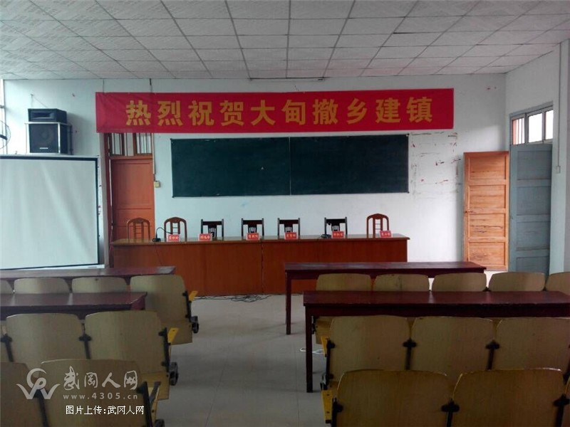 武岡大甸鎮(zhèn)舉行正式的掛牌儀式
