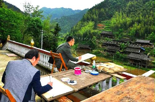 武岡城步畫家采風(fēng)聯(lián)誼慶“五一”