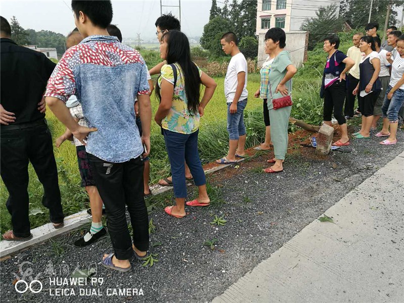 一個(gè)不小心就翻了！安樂某處小車仰面倒農(nóng)田