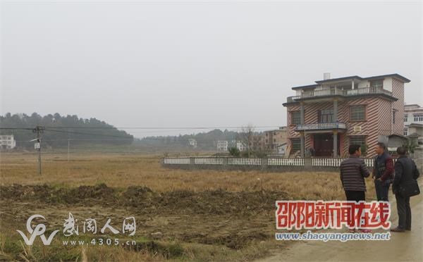 武岡市水西門辦事處實地踏勘高標準土地整改項目