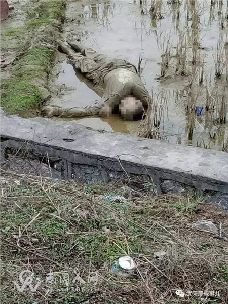 武岡一水田里現(xiàn)一無名男尸，很可能是被活活凍死...