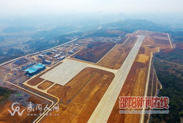 邵陽武岡機場完成部分高空校飛 建設速度令人驚嘆