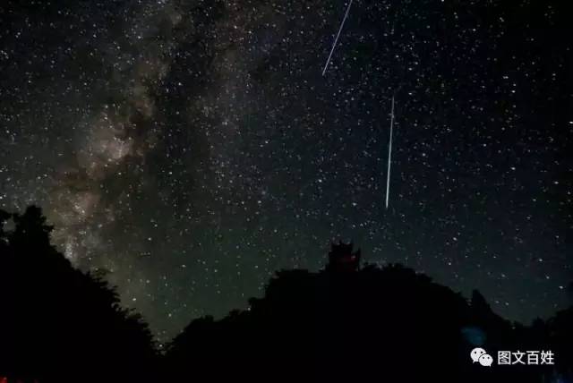 流星雨劃破武岡夜空,云山寶頂醉美星空之約!