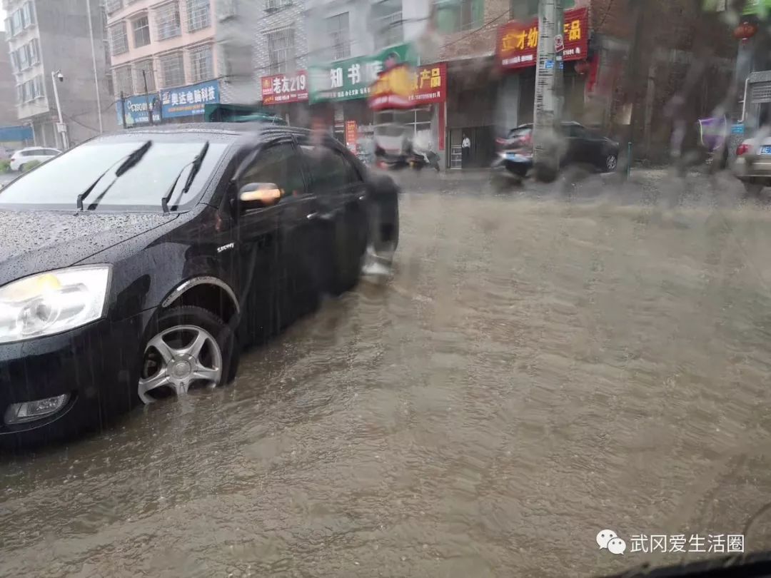 武岡又下暴雨了！我在“看?！?，他在“游泳”，你呢？