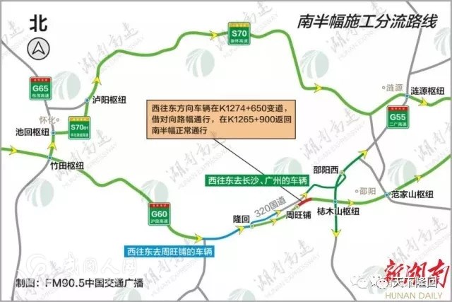 武岡人出行請(qǐng)注意,滬昆高速有一段封閉施工,具體分流看這里!
