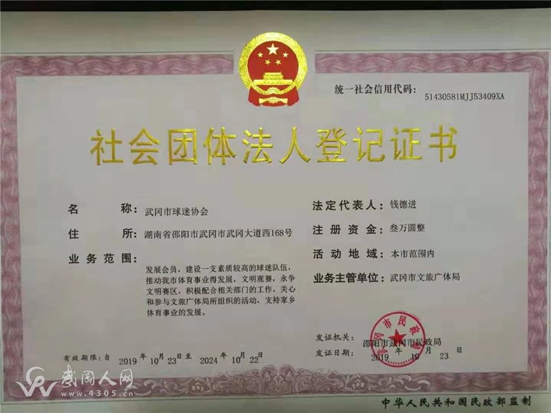 熱烈慶祝武岡市球迷協(xié)會(huì)正式批復(fù)成立