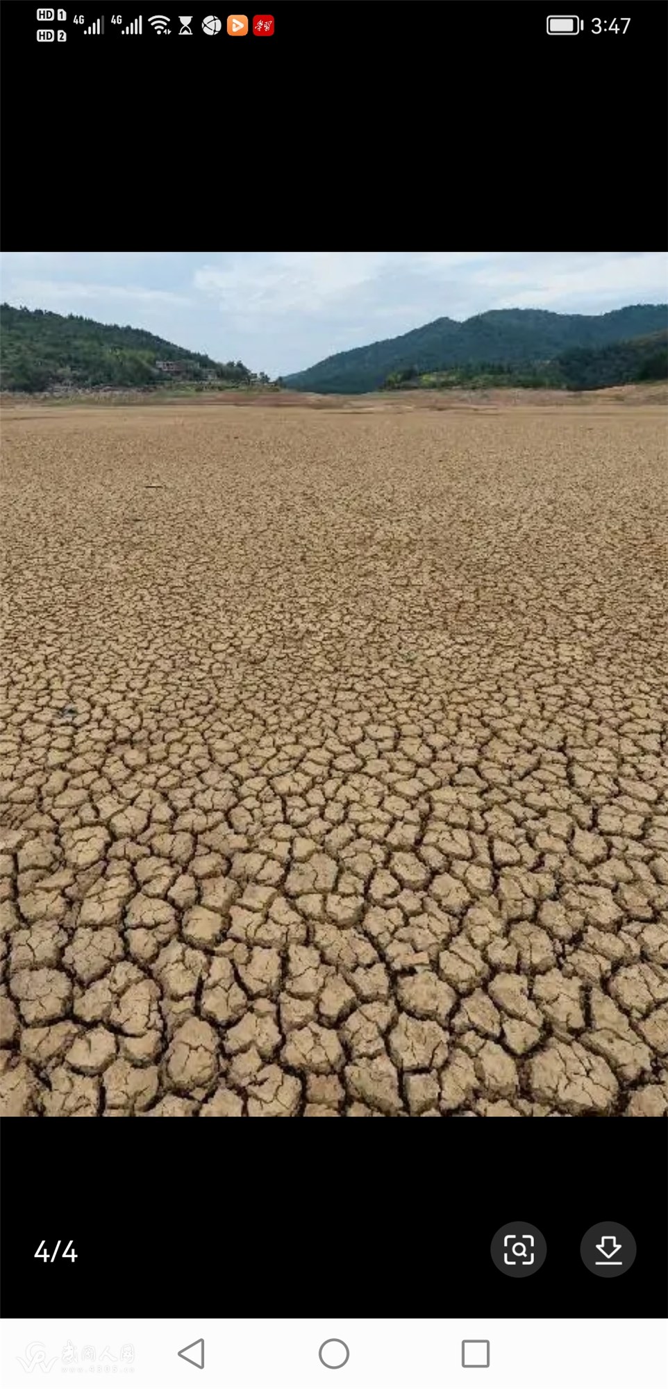 威溪水库“裸底＂可见