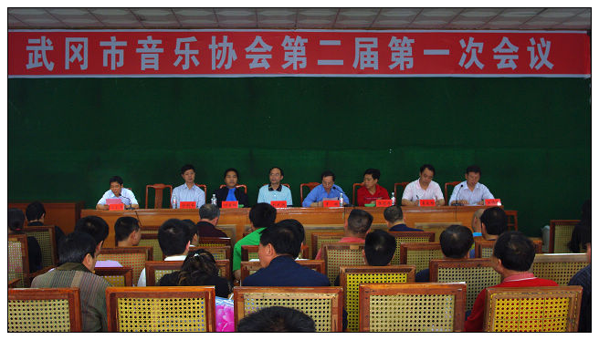 武冈市音乐协会召开第二届第一次大会