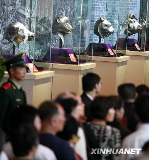 組圖:圓明園四大獸首在江蘇泰州展出