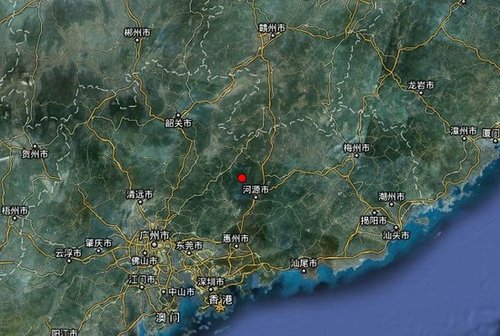 河源凌晨2时发生4.8级地震 震源深度13千米