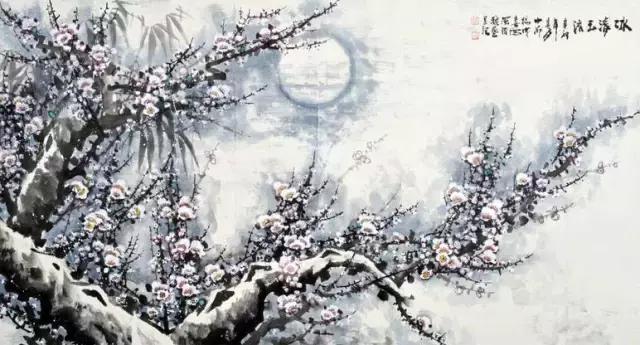 这冰雪梅花画，梅花诗，宜品宜藏