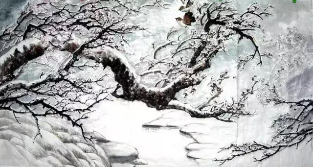 这冰雪梅花画，梅花诗，宜品宜藏