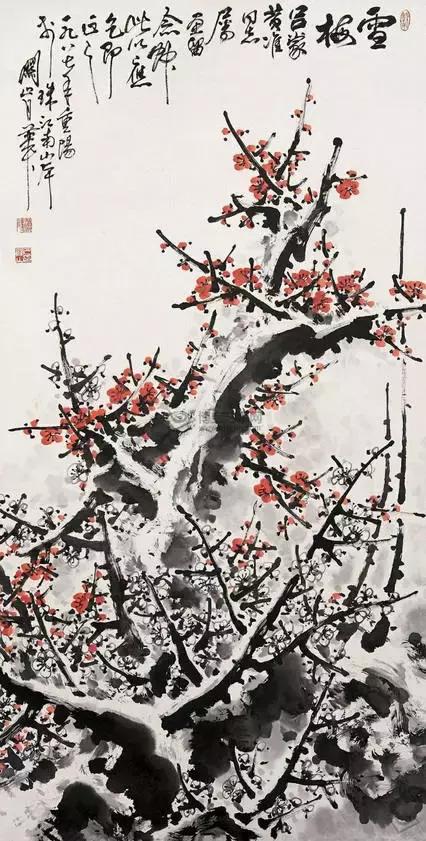 这冰雪梅花画，梅花诗，宜品宜藏