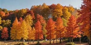 狮子湖的水杉红了《潇湘晨报》