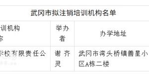关于注销武冈市齐灵培训学校有限责任公司湾头桥分公司办学许可的公示