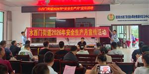 武冈水西门街道：安全宣传多点开花 基层治理全域增效